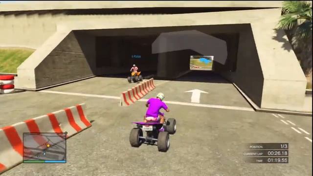 Maze Arena Go Karting. GTAV race - PS3