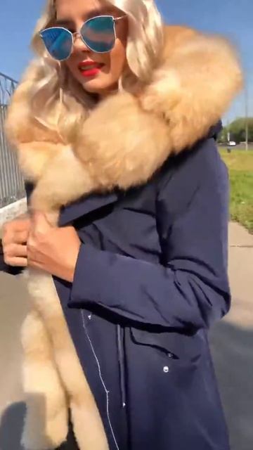 Парка с мехом финской лисицы
