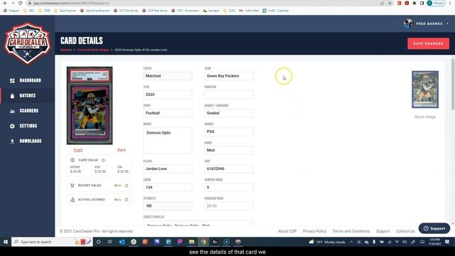 How To Upload Front & Back Card Images on Card Dealer Pro (Web App)