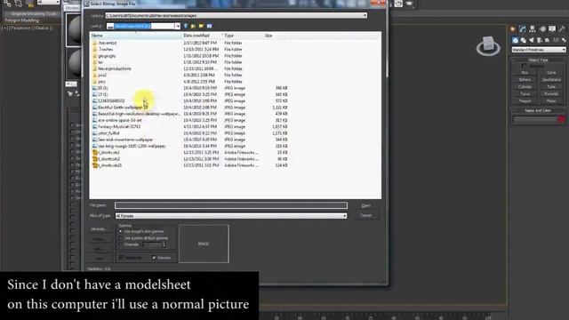 3ds max import a modelsheet