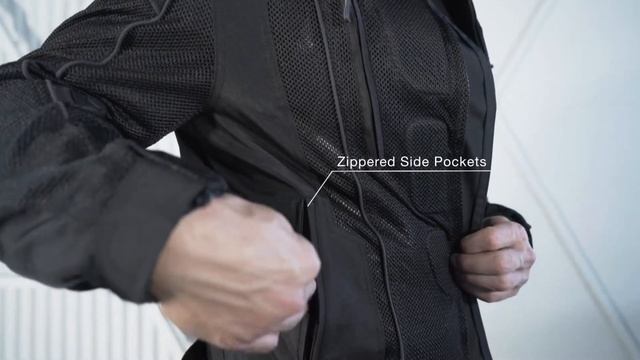 VikingCycle Warlock Black Mesh Motorcycle Jacket for Men review video