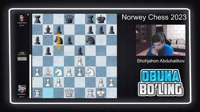 Nowey Chess 2023 Jonli Efir | Nodirbek Abdusattorov, Magnus Carlsen. Hikaru Nakamura, Alireza Firou