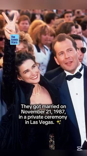 Bruce Willis & Demi Moore_ '80s Hollywood glam! Timeless Icons ✨💑 #brucewillis #beforeandafter #dem