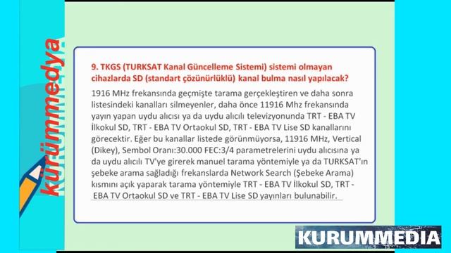 MEB UZAKTAN EĞİTİM | EBA TV FREKANS BİLGİLERİ | EBA DERS YAYINI NASIL İZLENİR? | Soru ve Cevaplar