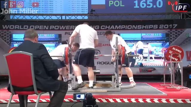 Dariusz Wszola - 647.5kg 4th Place 59kg - IPF World Open Powerlifting Championship 2017