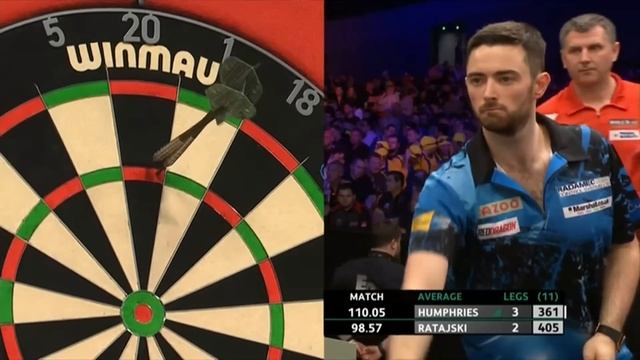 Luke Humphries vs Krzysztof Ratajski - 2022 European Darts Championship - Round 1