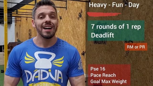 Wod 3 - 12.01.22 - Heavy day - Deadlift - Crossfit Dádiva Project