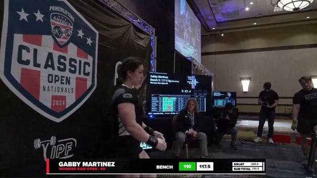 Gabby Martinez 553kg Total 69kg Class | Powerlifting America Nationals 2024