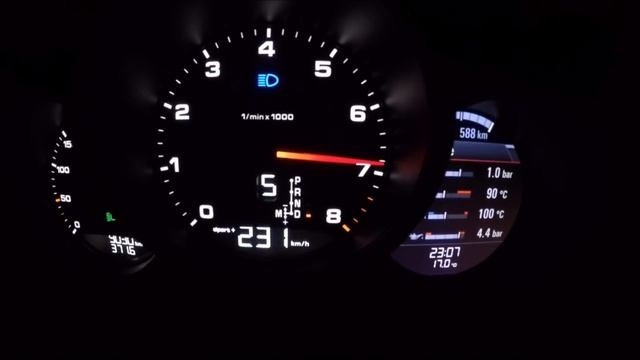 Porsche 718 Cayman 0-260 km/h acceleration Launch Control