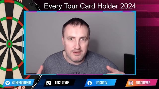 Every Single PDC Darts Tour Card Holder 2024