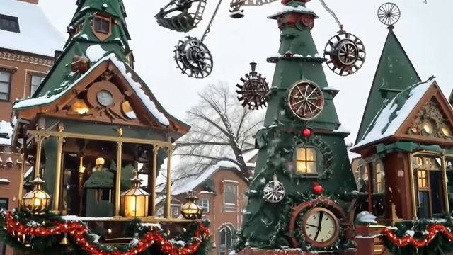 Steampunk Christmas Scenes