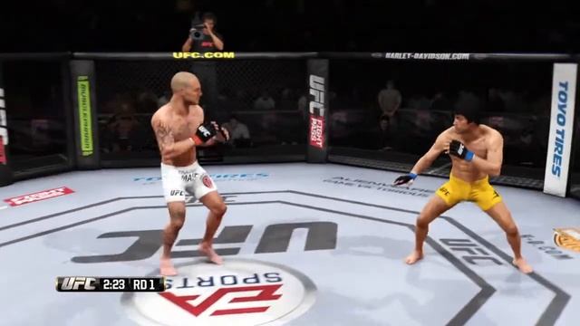 EA SPORTS UFC│Bruce Lee vs Cub Swanson│"He Walked Right Into That" [Career Mode] [#13]