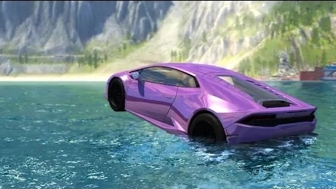Эпическое аквапланирование - краш-тест BeamNG DRIVE HD
