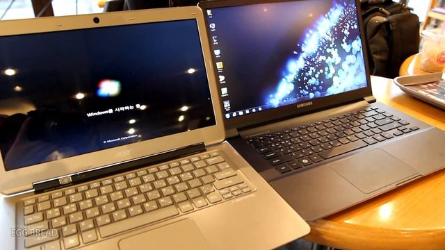 UltraBook Samsung series9 vs ACER S3 Booting (삼성 시리즈9 vs 에이서 s3 부팅속도