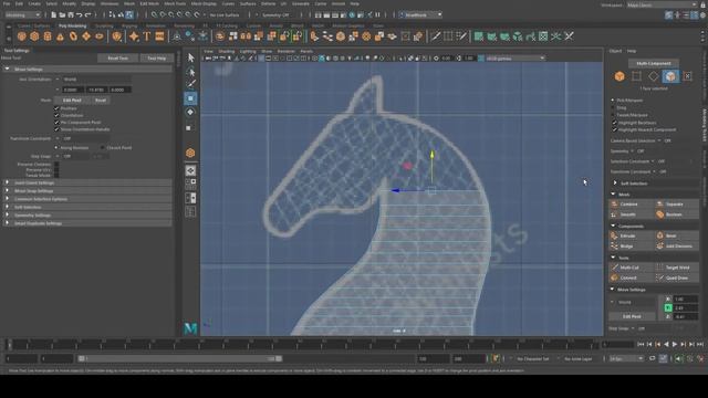 Horse chess piece | Maya 2020 with explanation