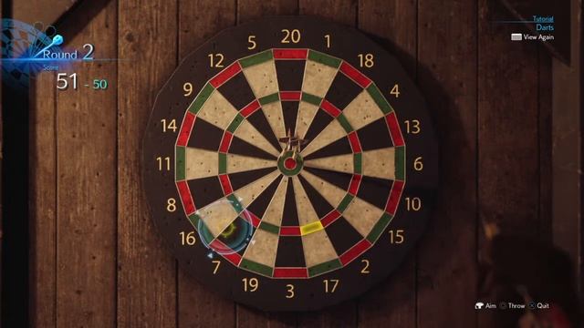 Bull's-eye Darts in FINAL FANTASY VII REMAKE