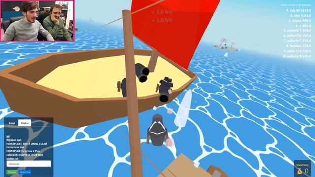 Krew.io | SEA OF THIEVES MULTIPLAYER .IO GAME! (Funny Moments)