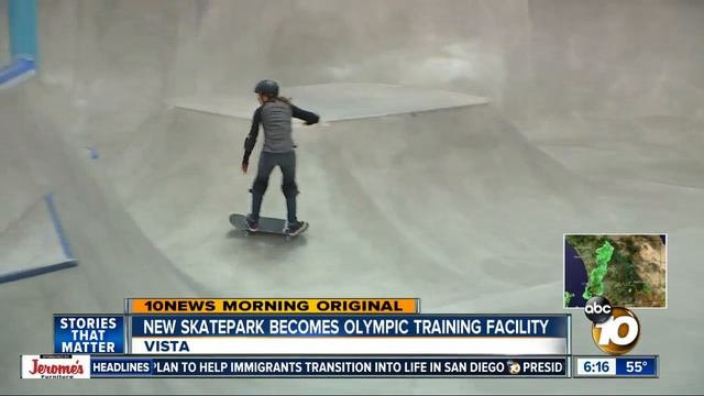 Skatepark draws international athletes ahead of 2020 Olympics