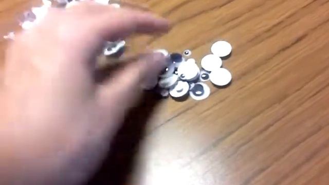 Глаза декоративные ассорти. Упаковка 100 штук