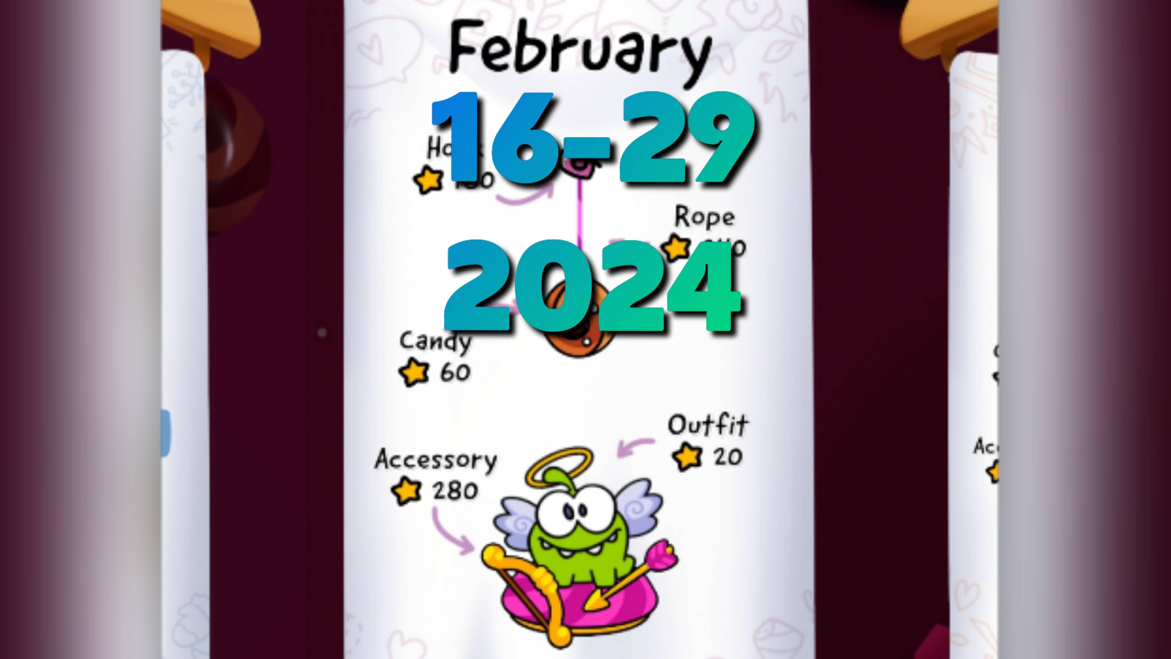 Cut the Rope Daily. February 16-29  2024