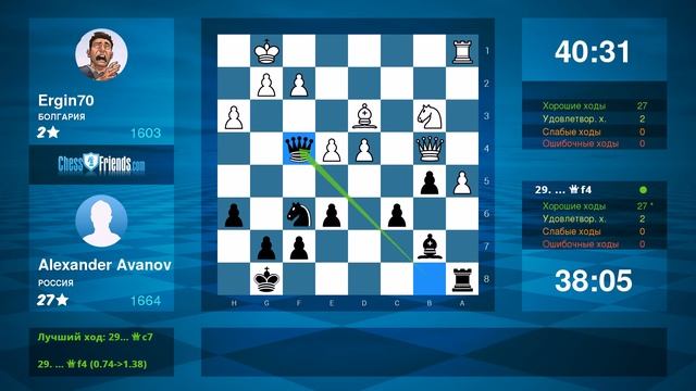 Chess Game Analysis: Ergin70 - Alexander Avanov : 1/2-1/2 (By ChessFriends.com)