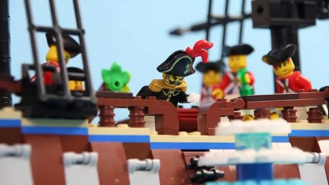 LEGO Пиратская Морская Битва - Ограбление Барракуды - LEGO Stop Motion Animation