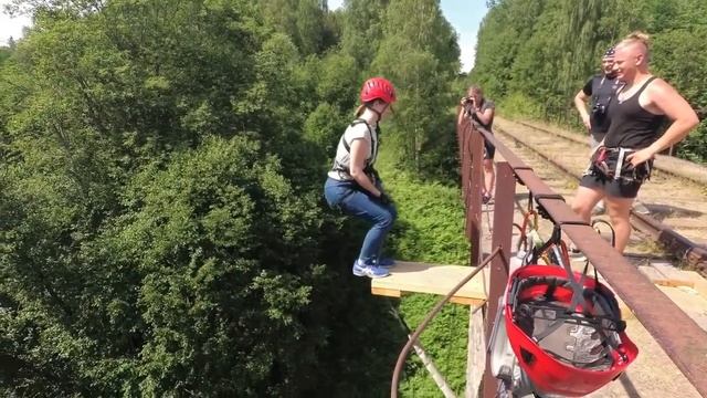 Роуп-джампинг мост!!!