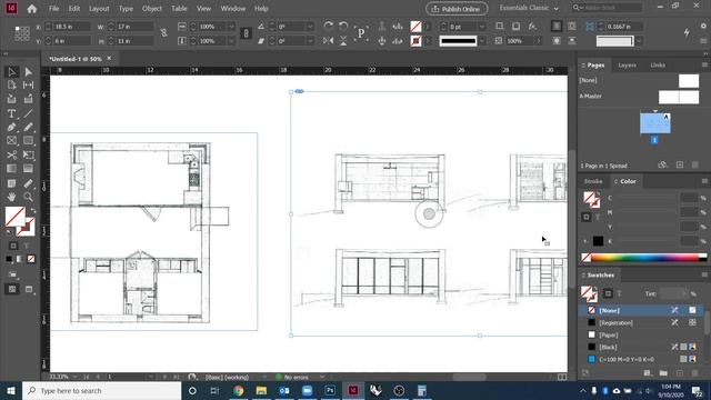 ARC 540b 2020f Composing Multiview Drawings in InDesign