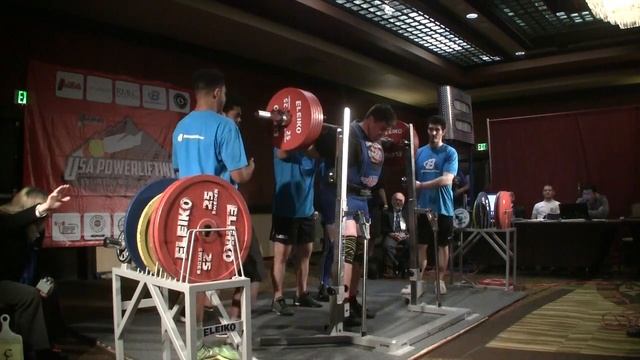 USA Powerlifting 2016 Open Nationals 120-120+Kg Flight 1 Squats