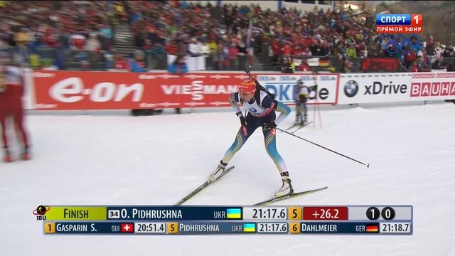 БИАТЛОН. КМ 2013-14. Анси (Франция). Женщины. Спринт 7,5 км. (Спорт 1). 14.12.2013. 1080i.
