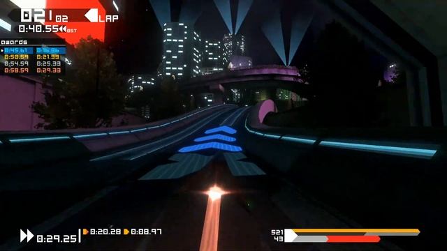 BallisticNG: Rank 1 Vega Square g-tek time trial (0:40.22)