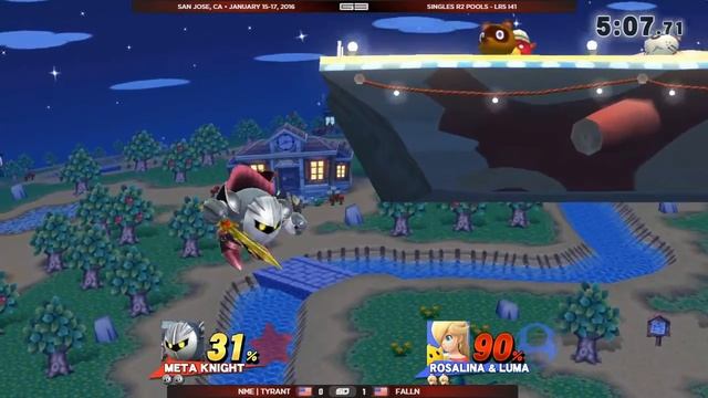 GENESIS 3 - NME|Tyrant (Meta Knight) vs FallN (Rosalina & Luma/ZSS) - Wii U Singles LR5 I41