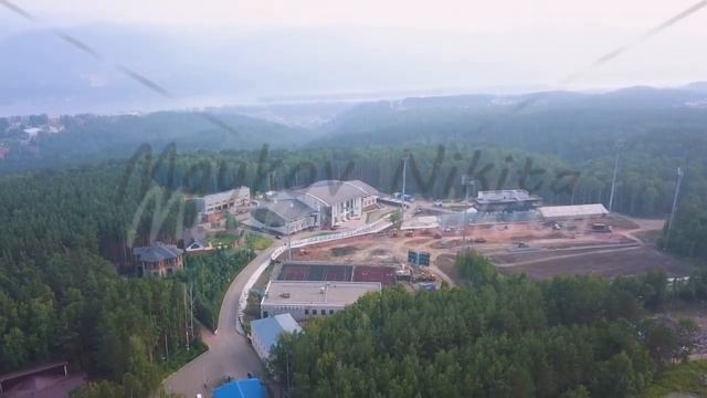 Russia, Krasnoyarsk. BIATHLON ACADEMY MULTIFUNCTIONAL COMPLEX, From Drone