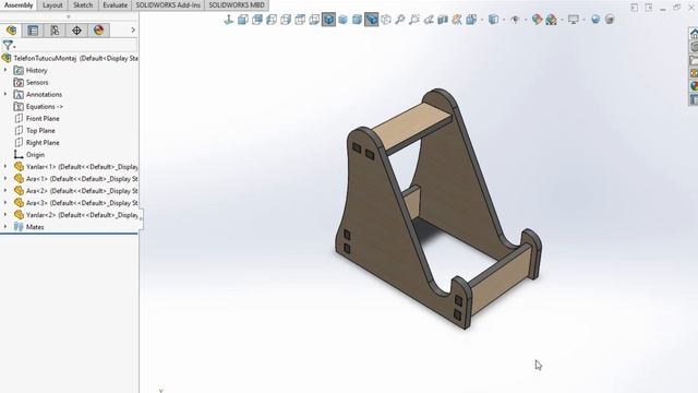 Solidworks Assembly Macro for Laser Cut - Solidworks Montaj Makro Lazer Kesim