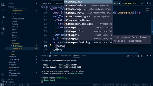 27. React TypeScript 2023 - 10-K Finder