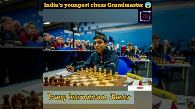 India के सबसे छोटे chess Grandmaster 😱|A short a day by #FactzDYK #viralfacts