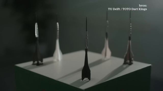 Topdarters testen 'superdartpijl' van TU Delft