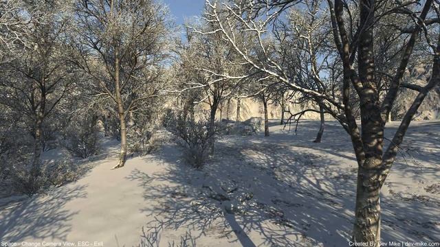 Winter Environment with Bird & Sounds Using Unity 3D And Blender