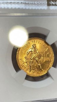 Червонец "Сеятель" 1976 г. MS66 NRG