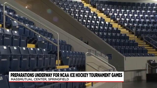 Preparations underway for NCAA ice hockey tournament at MassMutual Center