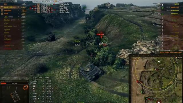 World of Tanks - T54 Ace Tanker/7k dmg/Top Gun/High Caliber/Naidin's/Invader by dorcol_1990