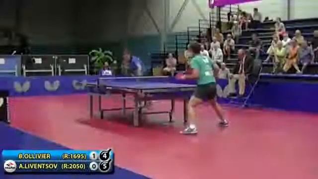1.LIVENTSOV - OLLIVIER France Club Championship #tabletennis #настольныйтеннис