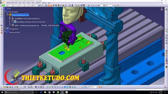 CATIA V5R21 CAM 5 AXIS BOEING PART B1