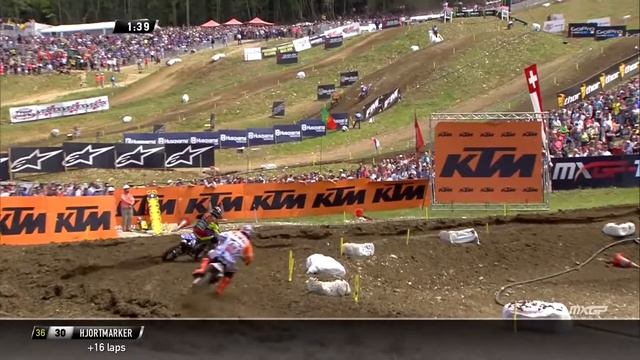 GREAT motocross FIGHT HERLINGS vs. Guillod