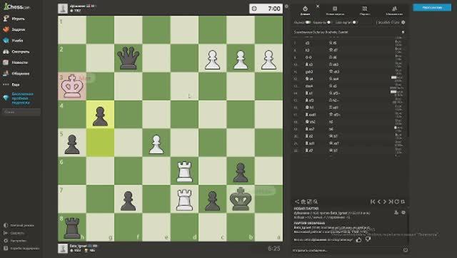 играем в шахматы мат пешкой