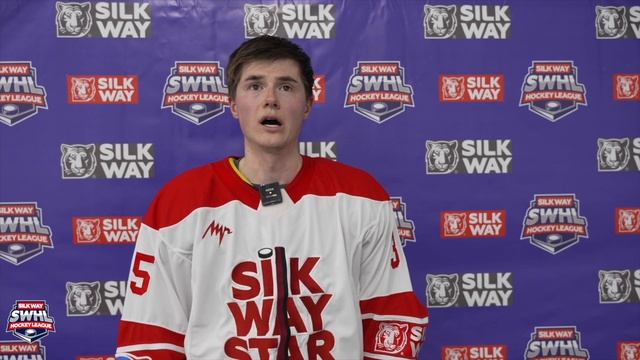 Артём Кобзев (Silk Way Star) - интервью после матча Silk Way Star vs SWHL United от 24.02.24