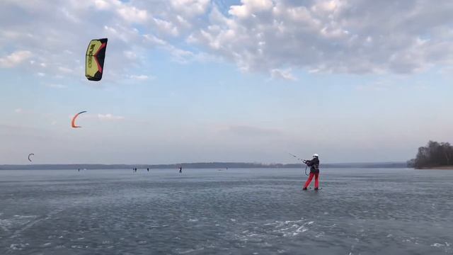 Senej Lake snowkiting 08.03.2020