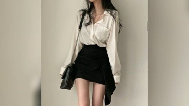 70 Best Korean Black Short Skirt Outfit Ideas | Ladies Aesthetic