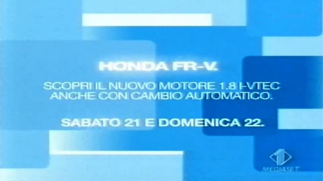 SPOT PUBBLICITARIO 2007: Honda FR-V
