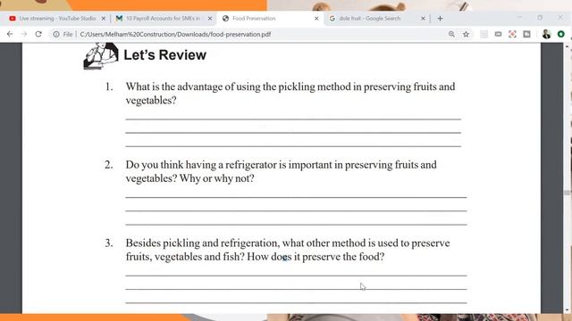 Food Preservation Part 3 ALS LS2